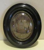 Antieke haarkader, haarwerk, 3D memento mori /357, Antiek en Kunst, Verzenden