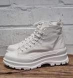 Made in Italy - Leergevoerde canvas sneakers maat 38 - Nieuw, Kleding | Dames, Schoenen, Made in Italy, Wit, Nieuw, Ophalen of Verzenden