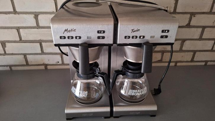 Bravilor Matic twin 2 Koffiezetapparaat 230V goede staat, Witgoed en Apparatuur, Koffiezetapparaten, Gebruikt, Gemalen koffie