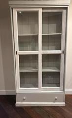 Vitrinekast met schuifdeurtjes, Huis en Inrichting, Kasten | Vitrinekasten, Ophalen, Gebruikt, Glas, Klassiek