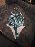Trendy groen blad badpak maat L – nieuw & flatterend model, Ophalen, Nieuw, Badpak, Onbekend