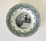 Frans Creil et Montereau bordje assiette parlante nr. 5 & 10, Antiek en Kunst, Ophalen of Verzenden