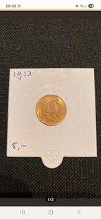Wilhelmina 5 gulden 1912 3.048fijn/0.900, Postzegels en Munten, Munten | Nederland, Ophalen of Verzenden, Koningin Wilhelmina