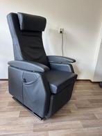 Elektrische sta op stoel leder softline met draai plateau, Ophalen, Minder dan 75 cm, Leer, Zo goed als nieuw