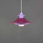 Vintage Deense Meerlaagse Hanglamp in Paars – Uniek, Scandinavisch design, Ophalen of Verzenden, Zo goed als nieuw, 75 cm of meer