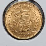 Gouden vijfje 1912, Postzegels en Munten, Munten | Nederland, Ophalen of Verzenden, Koningin Wilhelmina, 5 gulden