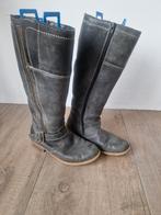 Blauw grijze hoge leren Rieker laarzen maat 39, Ophalen of Verzenden, Zo goed als nieuw, Blauw, Hoge laarzen