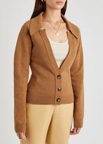 Nanushka Vest Cardigan Bruin M Nieuw! Wol cashmere mix, Maat 38/40 (M), Bruin, Nanushka, Unknown