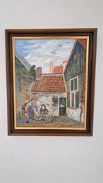 Schilderij: Dorpsgezicht met Figuren, Ophalen