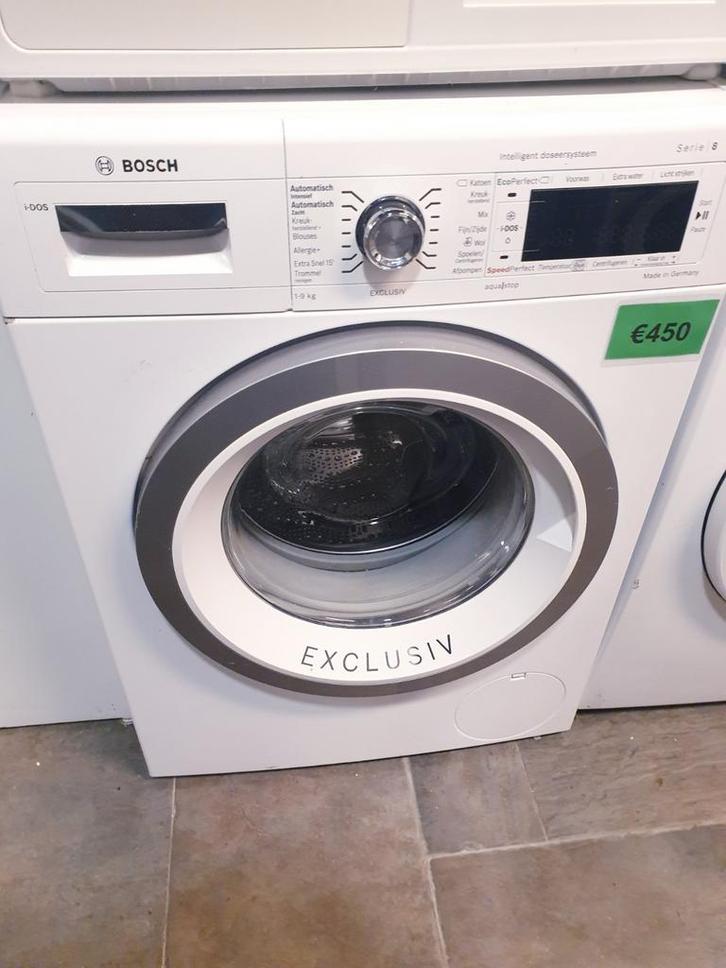 Wasmachine ✅️Bosch 9kg️️️️️ ️️Serie8 i-Dos A+++ INC GARANTIE, Witgoed en Apparatuur, Wasmachines, Zo goed als nieuw, Voorlader