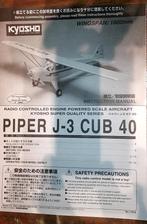 Piper J-3 cub 40 Decals, bouwtekening, Ophalen of Verzenden, Nieuw, Groter dan 1:72, Overige merken