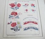 Borduurpatroon  Roosjes merklap   nr  6701, Verzenden, Nieuw, Handborduren, Patroon