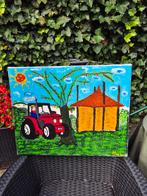 Oma's Tractor Schilderij, Ophalen of Verzenden