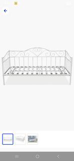 Gratis 1-persoons bed + matras (90x200) Nunspeet, Huis en Inrichting, Slaapkamer | Bedden, Ophalen, Gebruikt, 90 cm, Eenpersoons