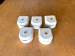 5 x antieke porseleinen lasdoos stroom lamp verbinding doos, Ophalen of Verzenden