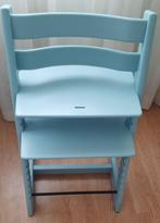 Super mooie licht blauwe Stokke tripp trapp Z.G.A.N., Kinderen en Baby's, Kinderstoelen, Ophalen, Zo goed als nieuw, Meegroeistoel
