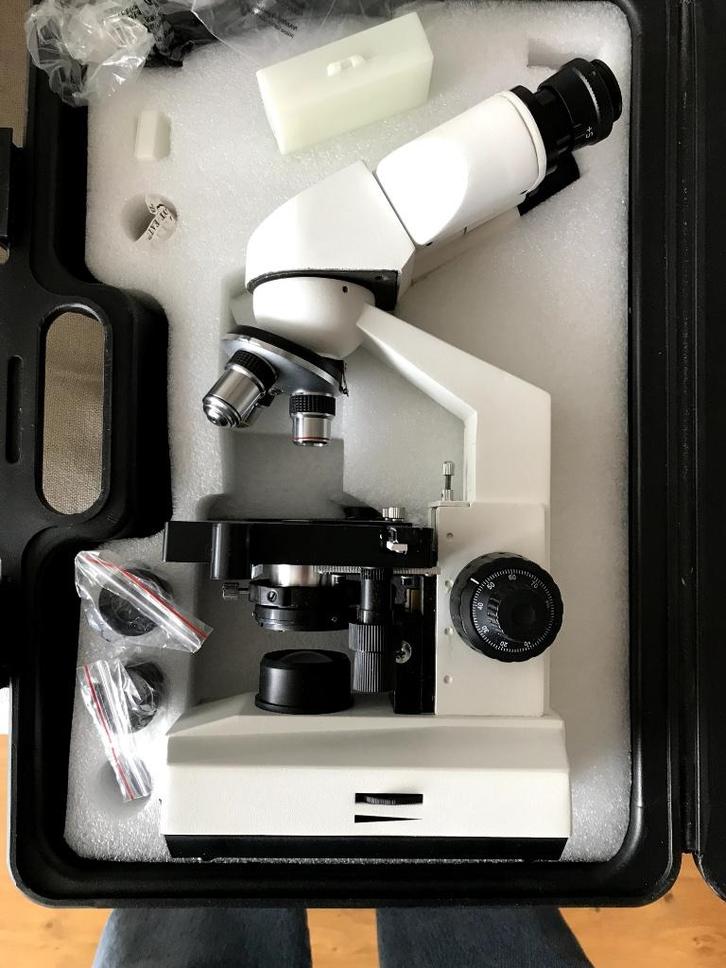microscoop Bresser ERUDIT Basic Bino, Audio, Tv en Foto, Optische apparatuur | Microscopen, Zo goed als nieuw, Biologische microscoop