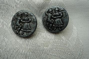 	3 unieke tiroler vintage knopen á 1,50e  beschikbaar voor biedingen