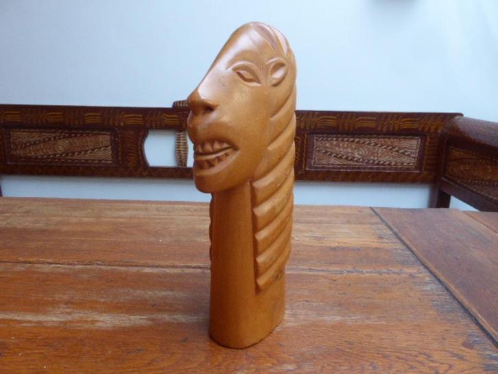 Apart houten beeld van een leeuw, Antiek en Kunst, Kunst | Beelden en Houtsnijwerken, Ophalen of Verzenden