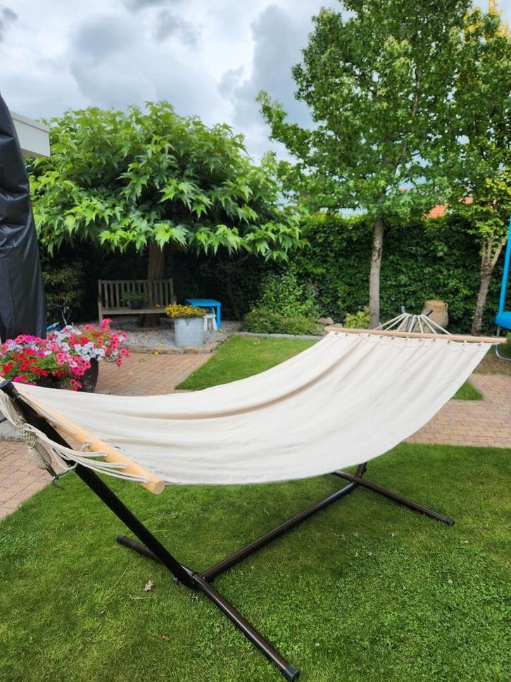 2 persoons hangmat, Tuin en Terras, Hangmatten, Gebruikt, Meerpersoons, Buiten, Ophalen
