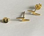 Goud vergulde 925 Sterling zilveren oorknopjes, bliksem, Verzenden, Zo goed als nieuw, Knopjes of Stekers, Goud