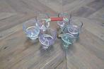jaren 50/60 rekjes met borrelglaasjes, Verzamelen, Glas en Borrelglaasjes, Ophalen of Verzenden, Gebruikt, Borrel- of Shotglas