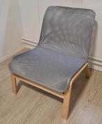 IKEA Nolmyra stoel grijs-netstof, Huis en Inrichting, Stoelen, Ophalen, Zo goed als nieuw, Grijs, Eén