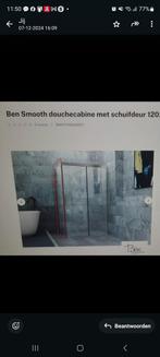 Douchecabine met schuifdeur 120x90, Ophalen, Zo goed als nieuw