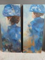 Twee blauwe meisjes, Ophalen of Verzenden