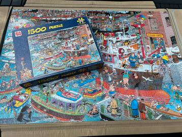 Jan van Haasteren Puzzel - de Haven - 1500 Stukjes beschikbaar voor biedingen