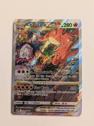 Charizard Vstar Pokemon kaart  beschikbaar voor biedingen