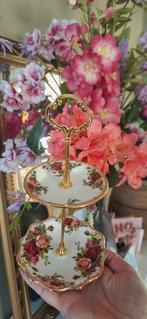 Royal Albert Old Country Roses etagere handmade €22,50, Huis en Inrichting, Woonaccessoires | Etagères, Ophalen of Verzenden, Nieuw
