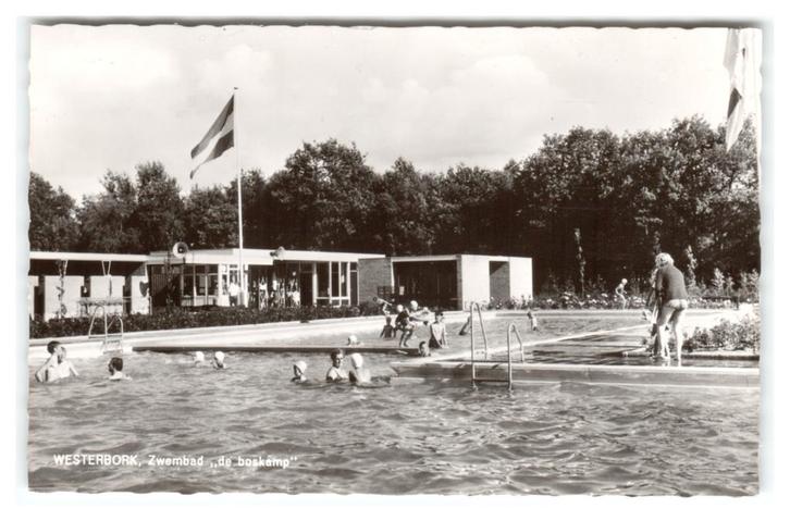Westerbork, Zwembad "de boskamp", Verzamelen, Ansichtkaarten | Nederland, Gelopen, Drenthe, 1960 tot 1980, Verzenden