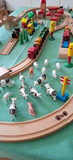 Brio trein met boerderijdieren, Kinderen en Baby's, Speelgoed | Houten speelgoed, Ophalen, Gebruikt, Overige typen