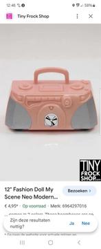 My Scene Fashiondoll Pale Pink Modern Boombox, Verzamelen, Poppen, Ophalen of Verzenden, Zo goed als nieuw, Accessoires