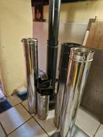 Gaskachel rookkanaal afvoerbuizen, Doe-het-zelf en Verbouw, Buizen en Afvoer, Ophalen, Overige typen, Nieuw, Rvs