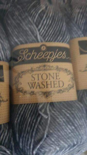 20x Scheepjes Stonewashed Acryl breigaren haakgaren  beschikbaar voor biedingen