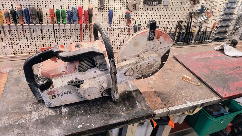 Stihl FS460 Betonzaag - Bandenzaagupziki, Ophalen of Verzenden, Gebruikt