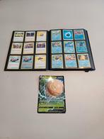 Een boek vol met pokemon kaartjes en 1 grote kaart, Ophalen