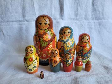 Matroesjka 9 delig vintage baboesjka  beschikbaar voor biedingen