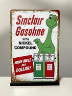Sinclair Gasoline metalen reclamebord (Old Look), Reclamebord, Nieuw, Ophalen of Verzenden, Pand50