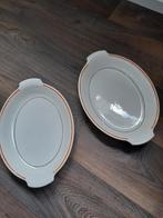 2 Regout Maastricht Broodschalen Edmond Bellefroid antiek., Gebruikt, Ophalen of Verzenden, Schaal of Schalen, Overige stijlen