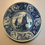 Delfts blauw wandbord met scheepjes Boch Royal Sphinx, Antiek en Kunst, Ophalen of Verzenden