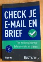 TIGGELER, Eric - Check je e-mail en brief - 9789058758002, Ophalen of Verzenden, Beta, Nieuw, HBO