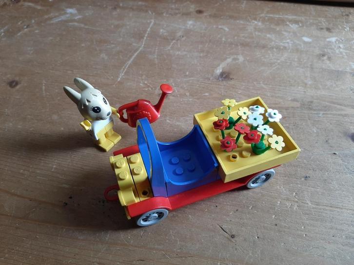 Fabuland Lego 3627 - Bonnie Rabbit met haar Bloemenauto, Kinderen en Baby's, Speelgoed | Duplo en Lego, Zo goed als nieuw, Lego
