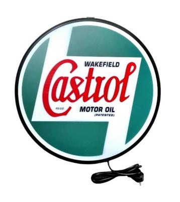 Castrol olie wand reclame decoratie verlichting lamp garage beschikbaar voor biedingen