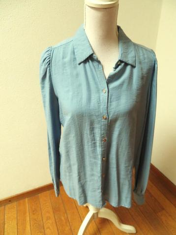 G17 COTTON CLUB blouse blauw maat M 38/40	 beschikbaar voor biedingen