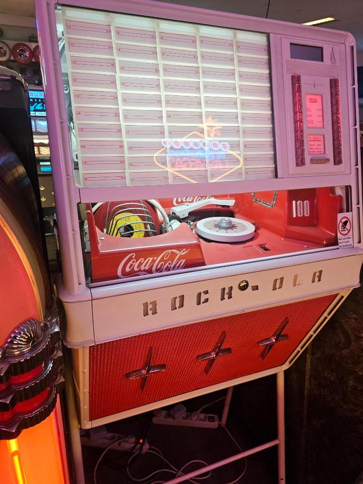 Rock Ola 1494, Verzamelen, Automaten | Jukeboxen, Gebruikt, Rock Ola, 1950 tot 1960, Met singles, Ophalen