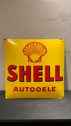 Emaille bord Shell 1930. Gebold., Verzamelen, Reclamebord, Ophalen of Verzenden, Zo goed als nieuw