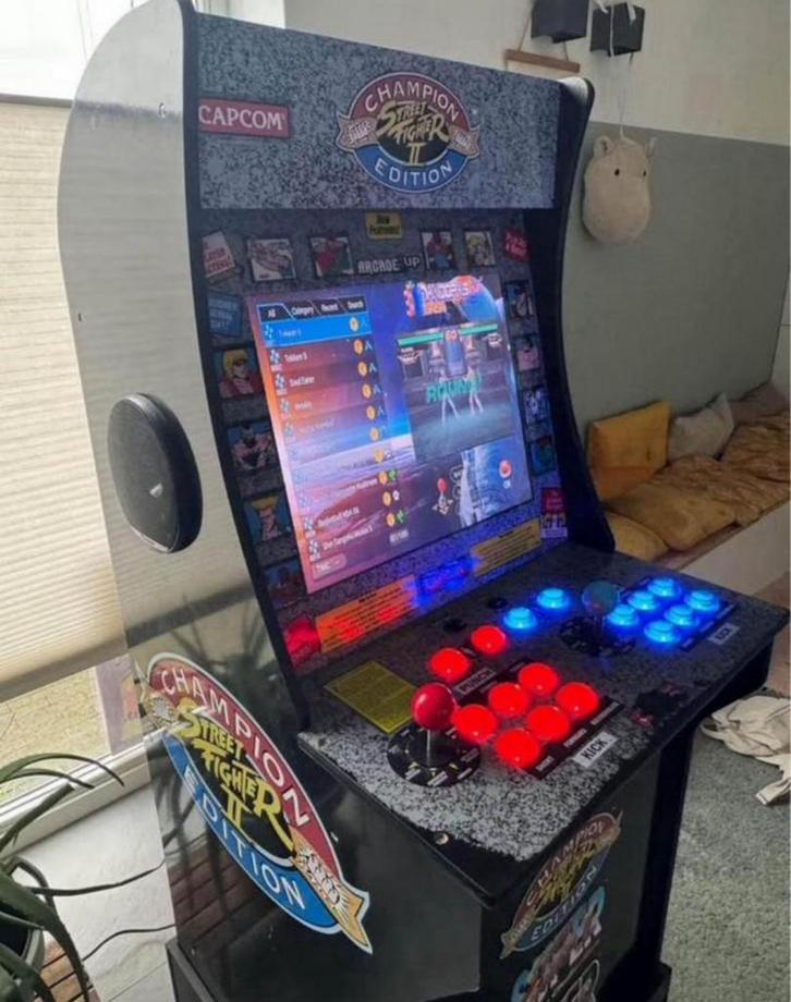 Custom 1up Arcadekast | 10888 games | SNES N64 SEGA PS, Verzamelen, Automaten | Overige, Zo goed als nieuw, Ophalen